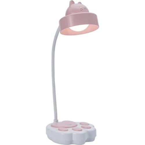 USB Rechargeable LED Desk Lamp Touch Dimming Adjustment Table Cat Claw Eye Protection lamp Reading Study Bedside Bedroom