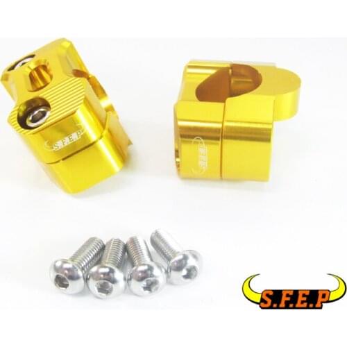 Motorcycle Universal CNC Aluminum Screw Hole 28mm 11/8'' inch HandleBar Risers Fat Handle Bar Mount Clamp For Kawasaki Honda KTM