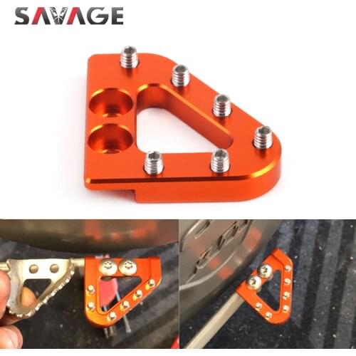 Rear Brake Pedal Step Plate Cleats For SX SXF SXS 65 85 105 125 144 150 250 350 450 505 525 540 SMR Motorcycle CNC Aluminum