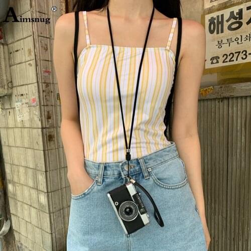 2021 Spaghetti Strap Women One Piece Swimsuit High Waist Girl Swimwear Sexy Onesie Bodysuit Fashion Stripes Bathing Suit Femme