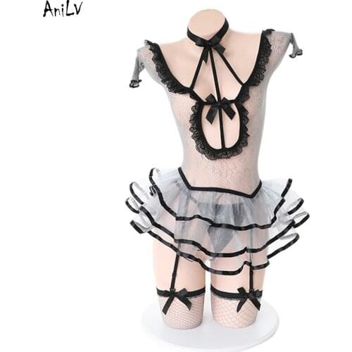 AniLV Cute Princess Tutu Lace Cake Dress Wedding Uniform Temptation Lingerie Costume Sexy Underwear Pajamas Clothes