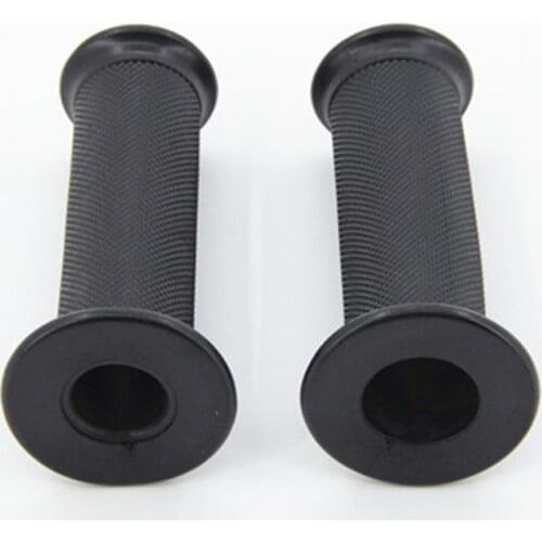 1 pair Black Rubber Grips Non-slip Scooter Handlebar Grip motorbike parts Modified Scooter Handle Grips Motorcycle Handle Bar