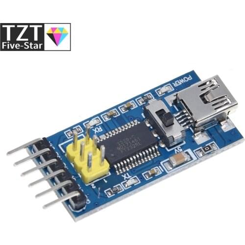 1pc Basic Breakout Board for arduino FTDI FT232RL USB To TTL Serial IC Adapter Converter Module for arduino 3.3V 5V FT232 Switch