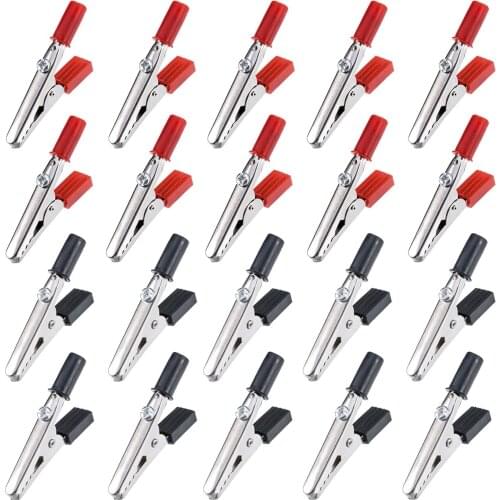 10-20PCS Metal Alligator Clips Crocodile Electrical Test Clamps Assortment Kit for Laboratory Testing