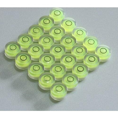 25pcs 12mm X 6mm Circular Bubble Level for professional measuring and normal use (plack of 25)