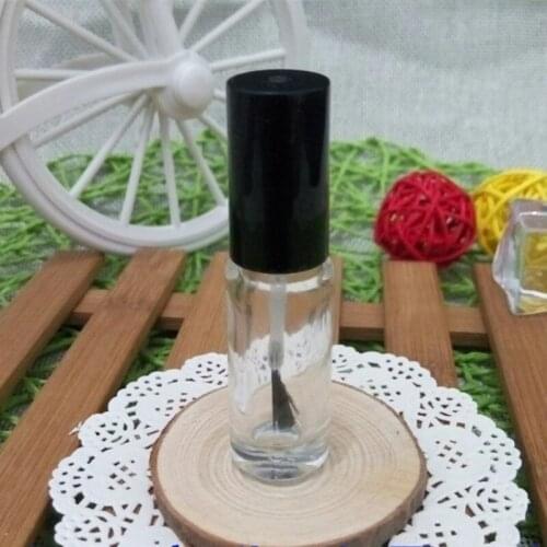 5ml empty nail polish bottle bottles with black lid,Small Glass Nail Polish Bottle,Mini Glass Bottle F166