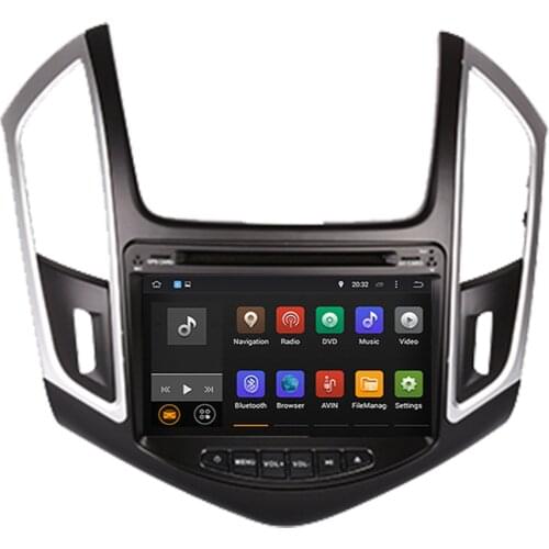 2 Din Radio Screen IPS Octa Core 1024*600 Android 9.0 RAM 4GB Car DVD Player GPS SAT NAV Head Unit For Chevrolet CRUZE 2015-2020