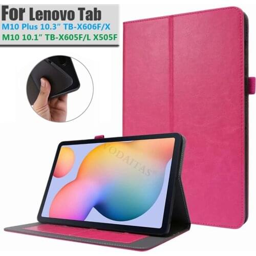 Case For Lenovo Tab M10 FHD Plus 10.3 TB-X606F TB-X606X 10.3" Tpu Smart Cover M10 TB-X605F/TB-X605L Magnetic Folding Stand Shell
