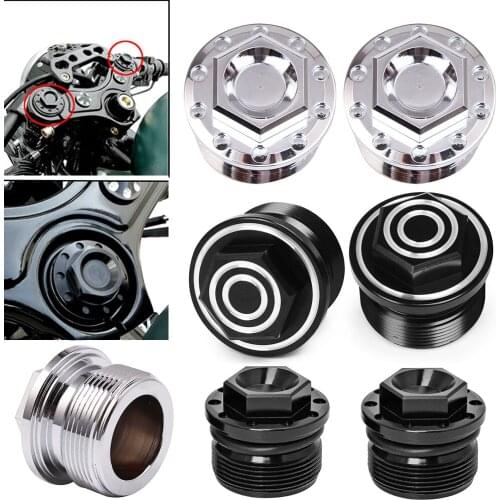 39mm Black Anodized Fork Tube Cap Bolt For Harley Sportster 1200 883 1987-2016 FXR 1991-2005 FXDL