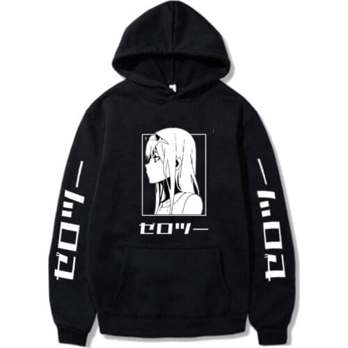 Darling in the Franxx Anime Hipster Zero TWO Beautiful Girl Print hoodie Costume Hoodies Harajuku Loose Tops