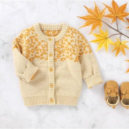 Children Kids Sweater Autumn Baby Boy Girl Cardigan Knitted Casual Outerwear Clothes