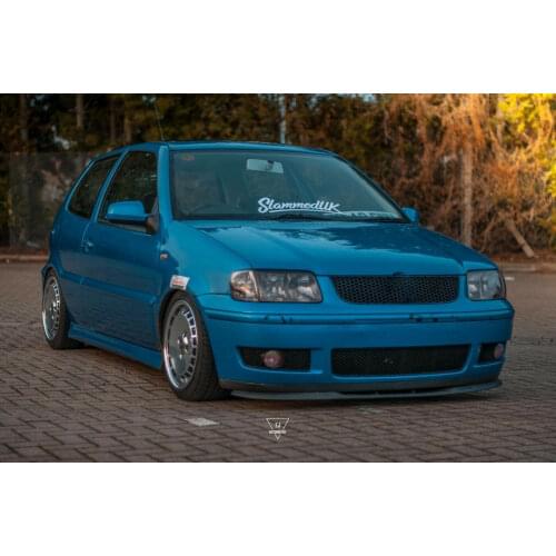 OEM Compatible with Vw Volkswagen Polo 6 n2 Front Bumper Seat Cupra R Line Euro Spoiler Lip Universal 3 piece lip