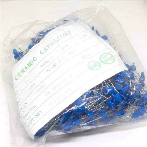 20pcs High voltage Ceramic Capacitor 1KV 33PF 82PF 100PF 220PF 470PF 560PF 1NF 2.2NF 4.7NF 10NF 100NF 471 561 102 222 471 103