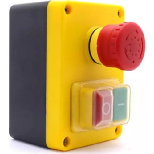 KJD17D-2 250V 16A Electromagnetic Push Button Switch Emergency stop Switches for Electric Tools and Machine Tool Equipment