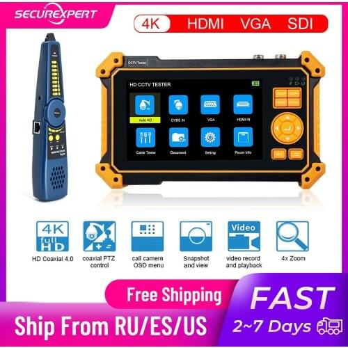 8MP ahd monitor Video surveillance cctv tester mini monitor for camera cctv tester monitor video camera tester monitor for cctv