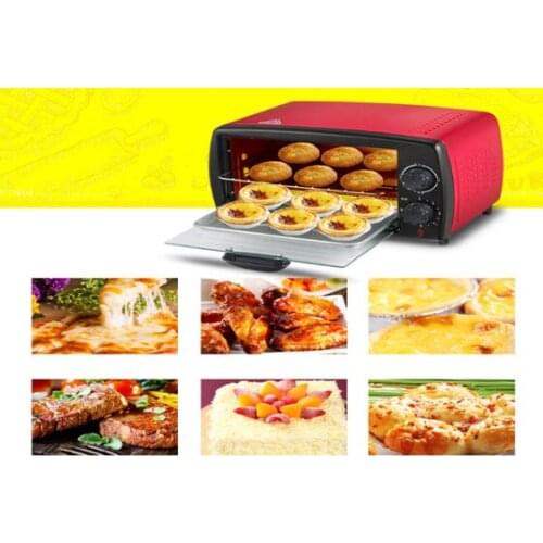 Mini Toaster Electrical Stainless Oven 12L 750W Cake Frying Machine Wings Maker Pizza Egg Steamer