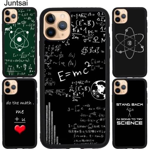 Science Math Physics Formulas TPU Case For iPhone XR X XS Max 5S SE 2020 6S 7 8 Plus 12 mini 11 Pro Max Cover Coque