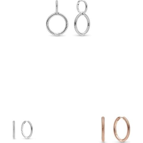 Dazzling round with 925 sterling silver Pandora earrings make fashion jewelry a gift for womens wedding parties