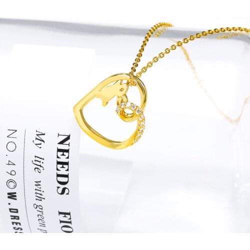 Hollow Heart Rabbit Necklace Stainless Steel Rabbit Heart Necklaces Pendants For Women Clothing Accessories Jewelry Bijoux Gifts