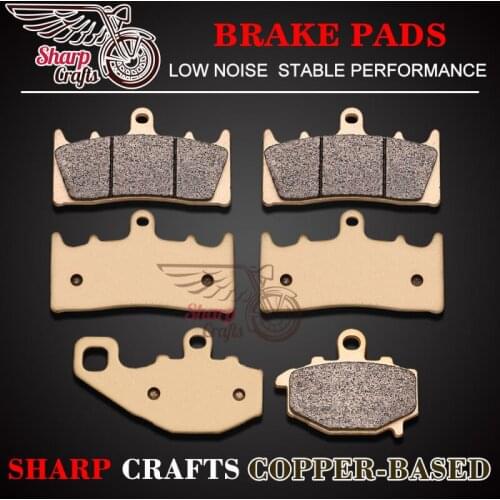Motorcycle Copper-Based Front & Rear Brake Pads For KAWASAKI ZZR600 ZX600 93-08 ZX6R 98-02 ZX9R 96-01 ZR400 Zephyr ZZR400 93-99