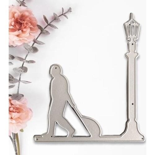 Lighthouse Carbon Steel Scrapbooking Embossing Stencil, DIY Printing Steel Mould for Album Paper Card Making 85DA