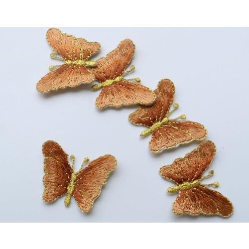 Fflower embroidered patches for clothes iron on floral parches appliques for clothing parches para la ropa