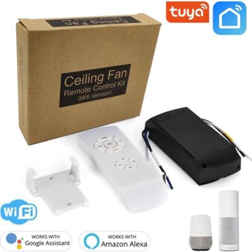 WIFI Universal Ceiling Fan Lamp Remote Control Kit Smart Home AC 110-220V Tuya/Smart Life APP Work With Alexa Google Home