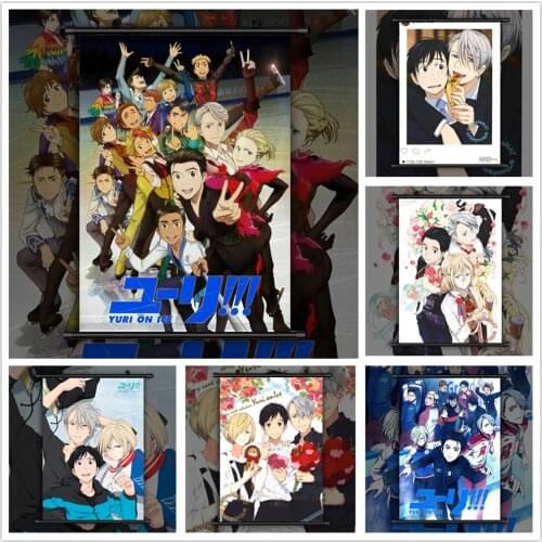 Yuri On Ice Group Anime manga wall Poster Scroll D
