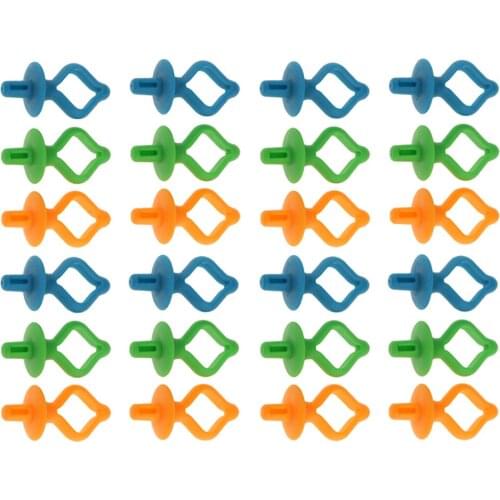 24Pcs Bobbin Holder Clamps for Embroidery Quilting Sewing Thread, Colorful