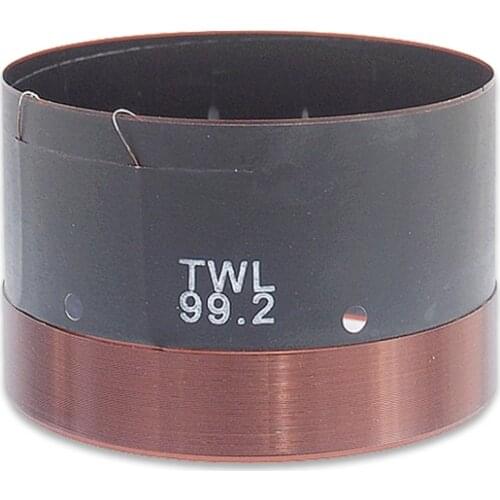 99.2mm Speaker Voice Coil 1200W Peak Subwoofer Bass Woofer Repair Parts With Copper Wire Black Kapton Former