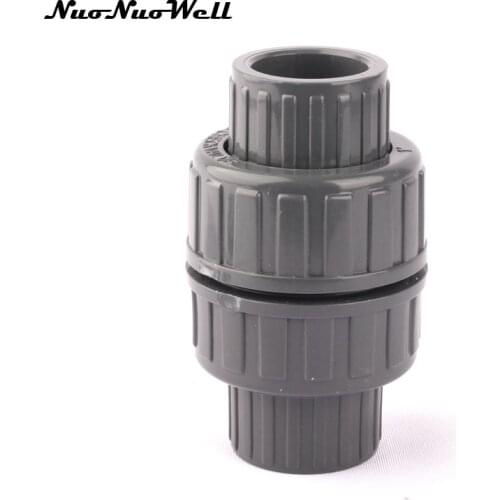 1pcs NuoNuoWell PVC Waterstop Connector Garden Irrigation Watering Check Valve Hose End Connector Tap Adapter Pipe/Tube Parts