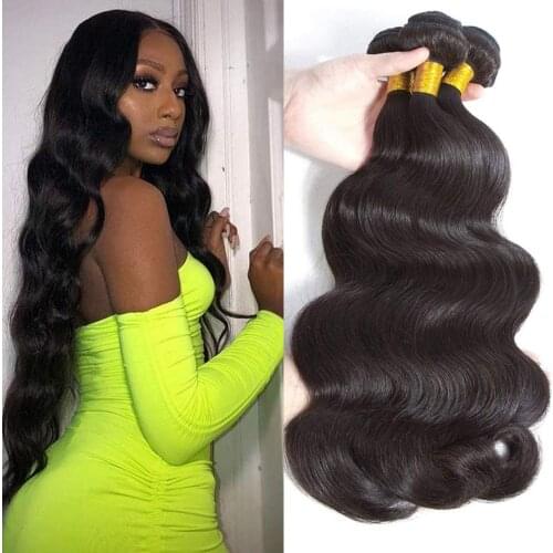 10A Body Wave Bundles 26 28 30 Inches Human Hair Bundles Brazilian Body Wave 3 Bundles Weave 100% Unprocessed Virgin Extensions