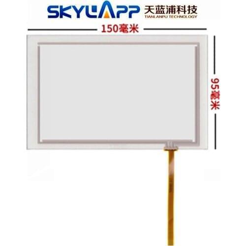 5 Pcs 5.8''Inch 6''inch TouchScreen 4 Wire 150mm*95mm for Car GPS DVD Navigator Resistance Handwritten Touch Panel Screen Glass