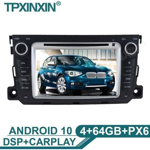 Android 10 4+64G Car Player For BENZ SMART 2013 Car Radio Multimedia Video Player Navigation GPS