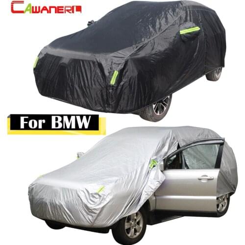 Cawanerl For BMW 1 3 5 6 7 Series M3 M5 X3 X5 X6 Waterproof Car Cover Outdoor Sun Anti UV Rain Snow Dust Protection Auto Covers