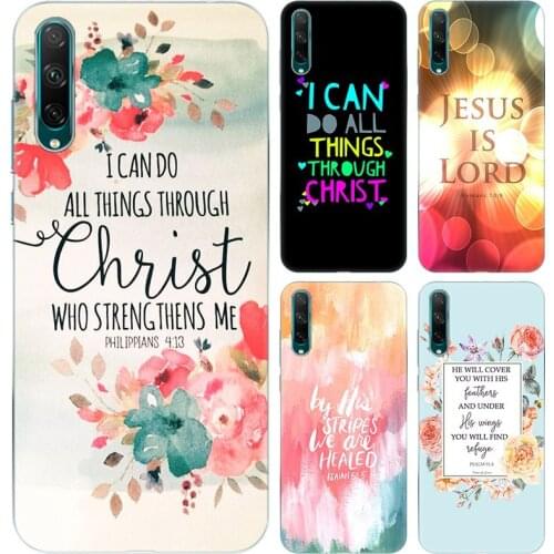 Bible verse Philippians Jesus Christ Christian Case for Huawei Honor 9A 9S 9C 9XLite X10 Max V20 V30 30 30S Play 3E 4T Pro Plus