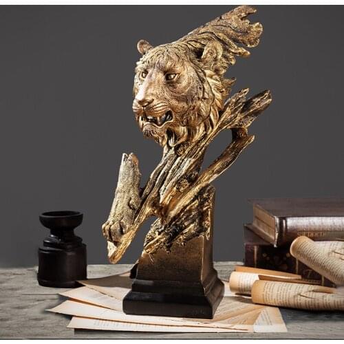 Home Antique Crafts Decoration Sculpture Resin Crafts Furniture TV Cabinet Personality Decorative Figurines piece resin statue