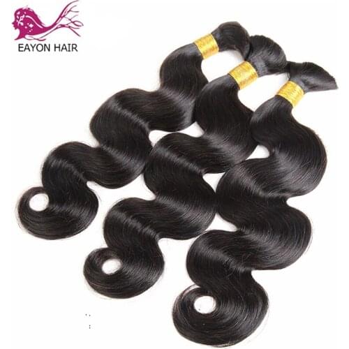 EAYON Indian Body Wave Human Hair Bundles 8-28 Inch Hair Weave Bundles 1/2/3 PCS Cheap Wholesale Non-Remy Hair Extensions