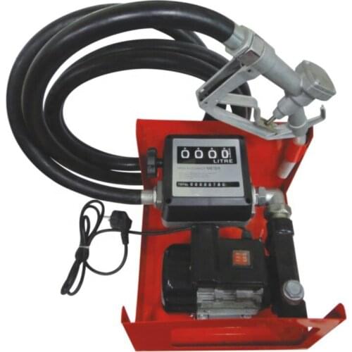 Hot selling electric fuel oil pump AC 12V/24V with manual and auto nozzle