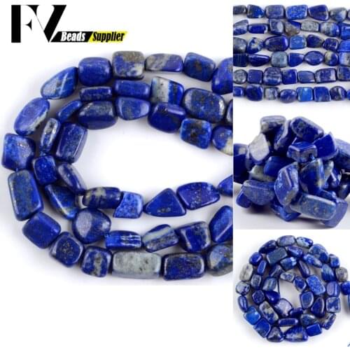 Natural Irregular Lapis Lazuli Stone Loose Beads 8-10mm Spacer Chips Beads For Jewelry Making DIY Bracelet Necklace Accessories
