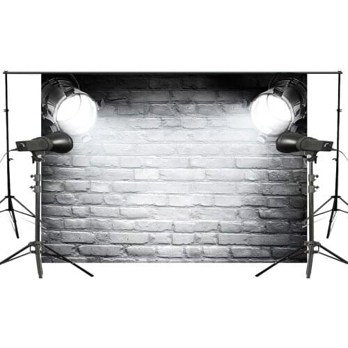 Fluorescent Light Illuminated Brick Wall Photography Background Love Backdrop Wedding Photo Studio background