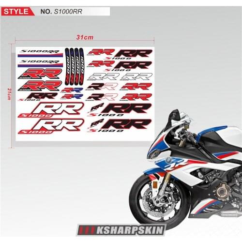 Motorcycle Racing Accessories Reflective Stickers Body Helmet Fuel Tank Waterproof Logo Decal Emblem For BMW S1000RR s1000rr