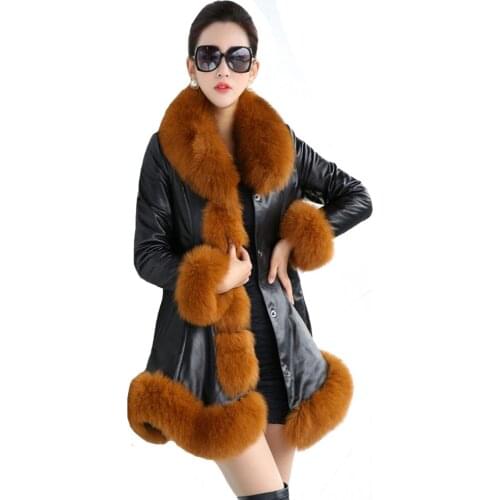 J-Bg Pink Women's Leather Jackets With Fur