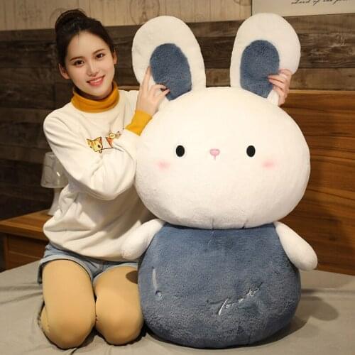 Kawaii Soft Bunny Plush Toy Cute Big Cartoon Rabbit Doll for Girl Hugging Sleeping Pillow Cushion Gift 39inch 100cm DY50946