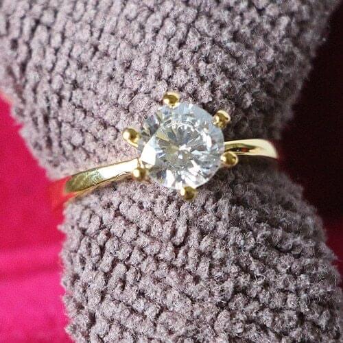 Genuine 2Ct Moissanite Test Positive Ring Solid 18K 750 Yellow Gold Jewelry AU750 Proposal Promise Ring for Her Valentine Gift