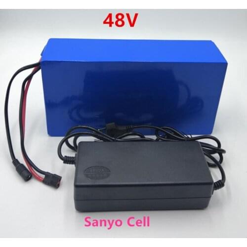 48V 10AH 13AH 15AH 17AH 18ah with Sanyo cell Li-ion Battery Pack Electric Bike Battery 30A BMS