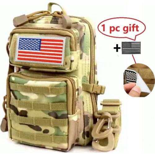 Multipurpose Waterproof Outdoor Tactical Molle Waist Bag Hiking Travelling Sling Backpack Waist Packs Shoulder Hunting Bags