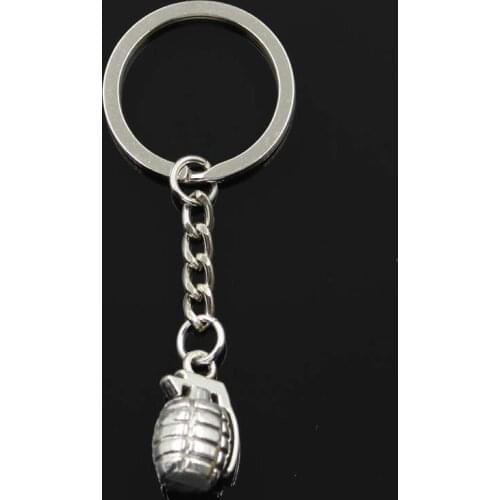 Fashion Keychain 23x13x13mm 3D War Arms Silver Color Pendants DIY Men Jewelry Car Key Chain Ring Holder Souvenir For Gift