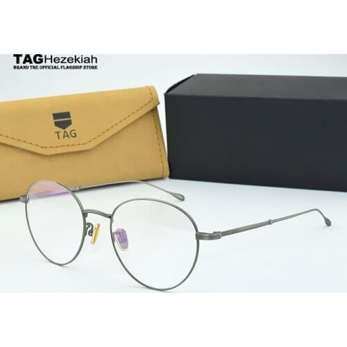 Round eye glasses frame women 2019 new tag Hezekiah Brand Retro eyeglasses men Goggles transparent computer optical glasses