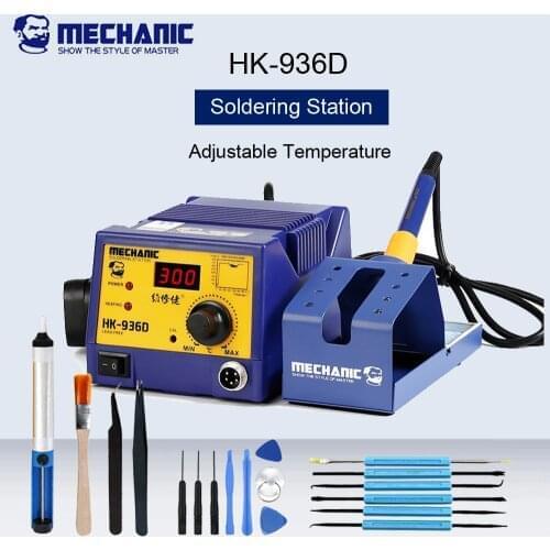 MECHANIC HK-936D Soldering Iron Soldering Station Digital Display Adjustable Desoldering Station Phone Repair Welding Machine